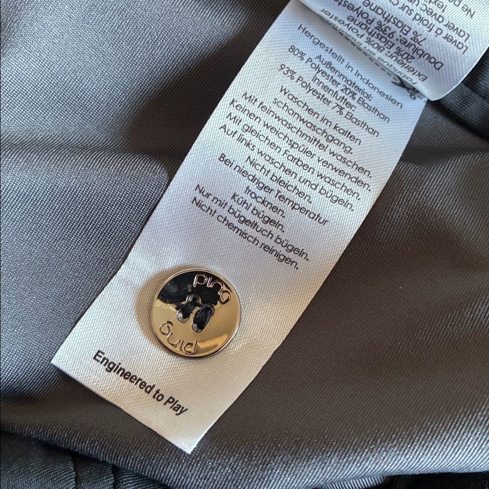 Ping Golf Pants Women 10 Black Sensor Cool "Verity II Trouser" Ping hardware EUC - Picture 10 of 17